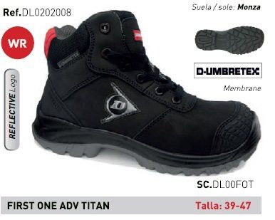 BOTA FIRST ONE NEGRO S3 EN345